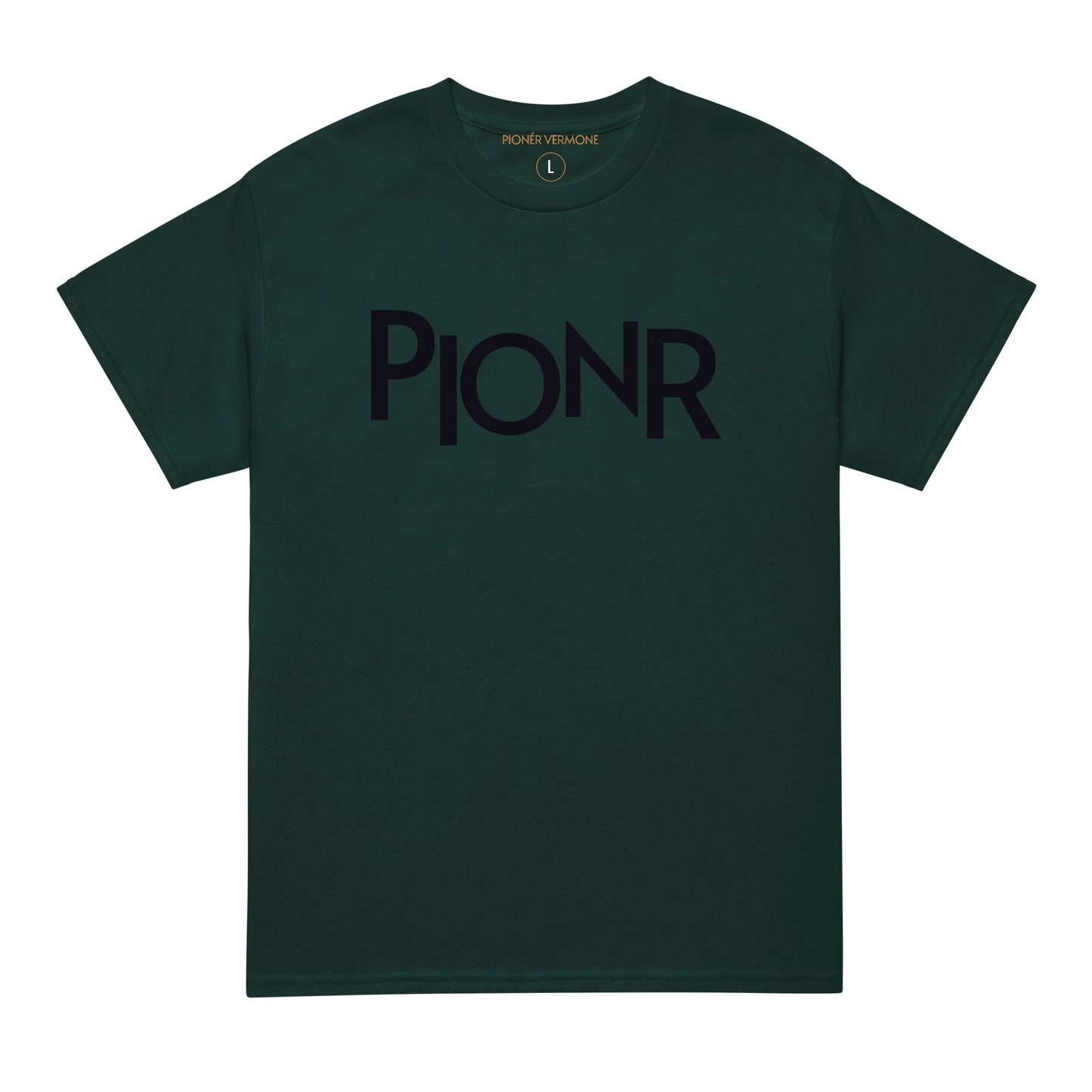 Staggered No É Tee - Pine