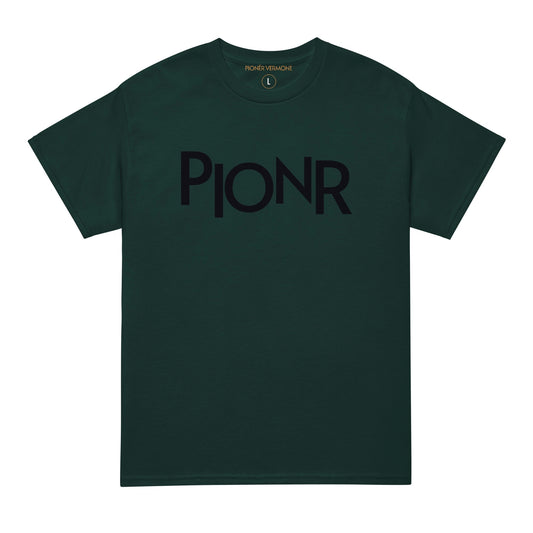 Staggered No É Tee - Pine