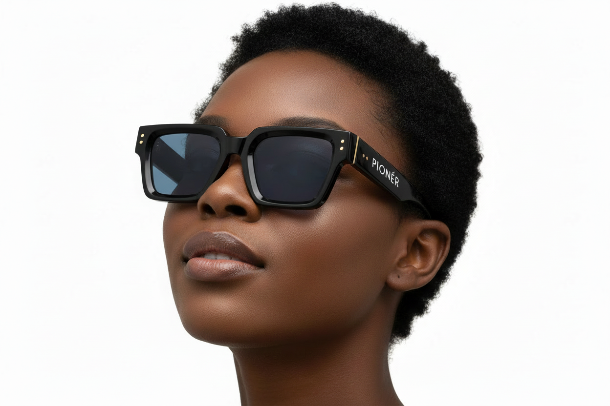 Midnight Rectangular Sunglasses