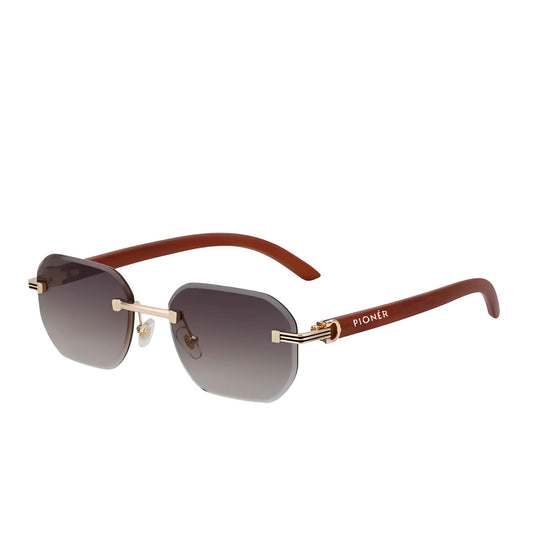 Rimless Gold Frame