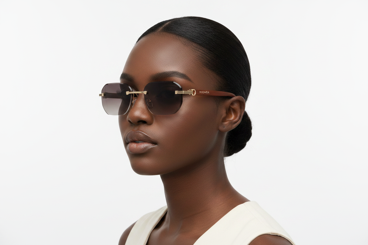 Rimless Gold Frame